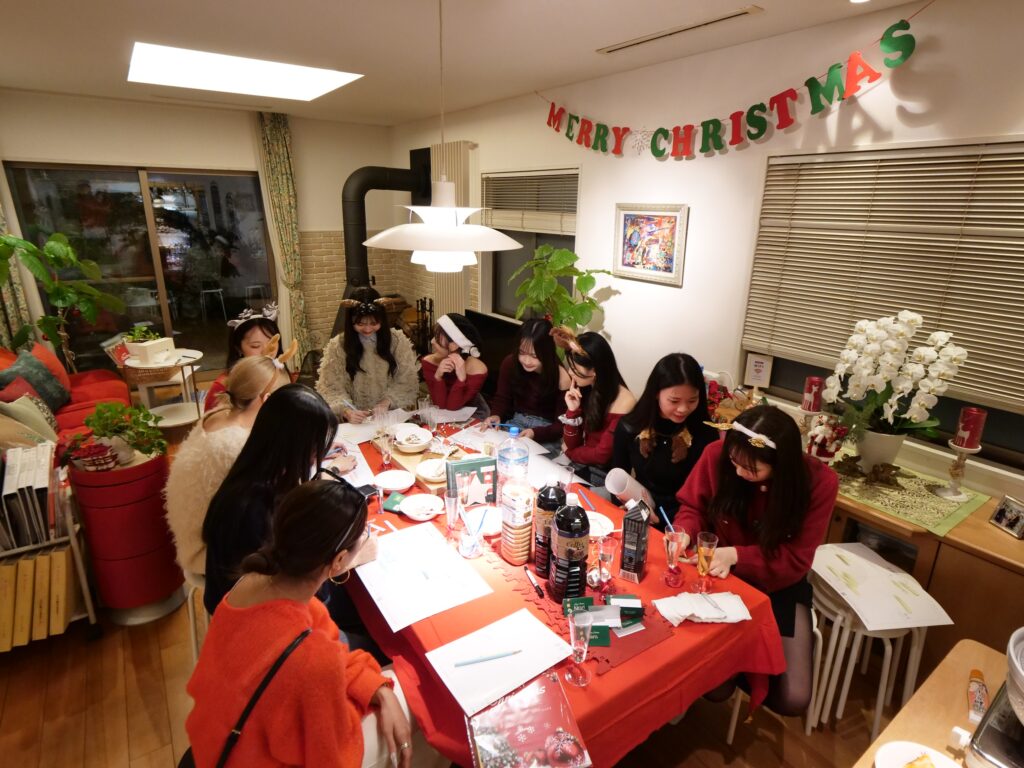 大学生と夢育カレンダーのワークをしました