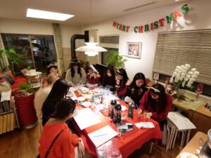 大学生と夢育カレンダーのワークをしました